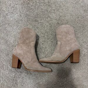 Lulus Eleora Tan Beige Brown Cowboy Boots Western Size 11